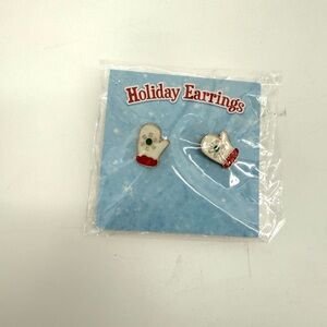 Festive Snowman Holiday Earrings
